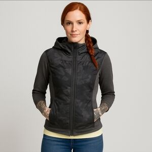 Lululemon Snug Sprinter Jacket Dream Rose Heathered Slate Black sz 4